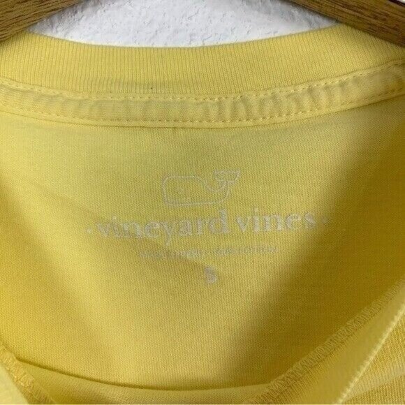 Vineyard Vines Yellow Whale Logo Graphic Tee Small Men’s - Picture 4 of 6